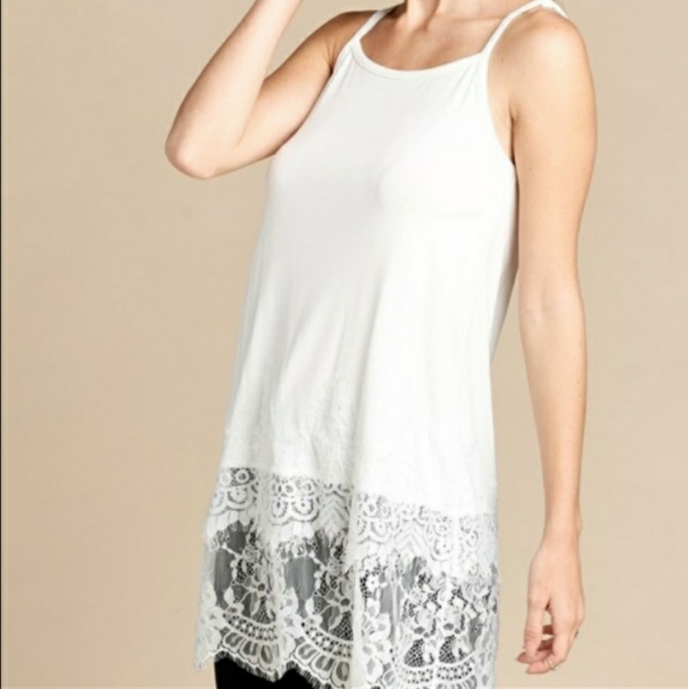 🔥 Kori | Layering Scallop-Lace Tank